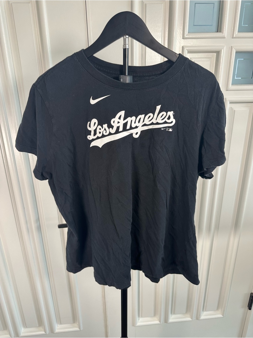 Nike Black Los Angeles Dodgers Justin Turner Script Short Sleeve Tee